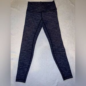 Lululemon Athletica Women's Seamless Yoga Leggings | Black | Gray |